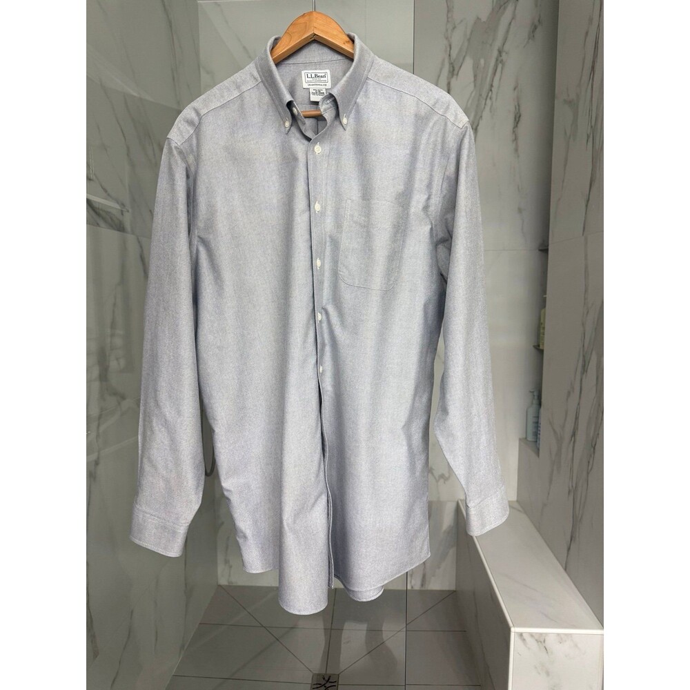 L.L. Bean Men's XL Traditional Fit Button Down Oxford Cotton Shirt Sz 17-36